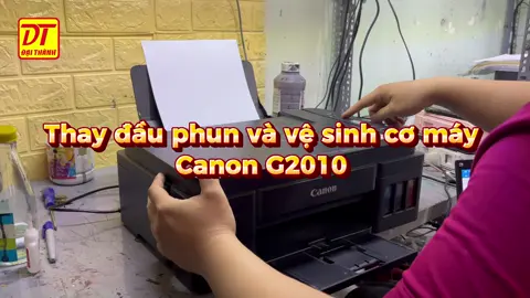 Thay đầu phun và vệ sinh G2010 #mayindaithanh #viral #xuhuong #top #mayinsaigon 