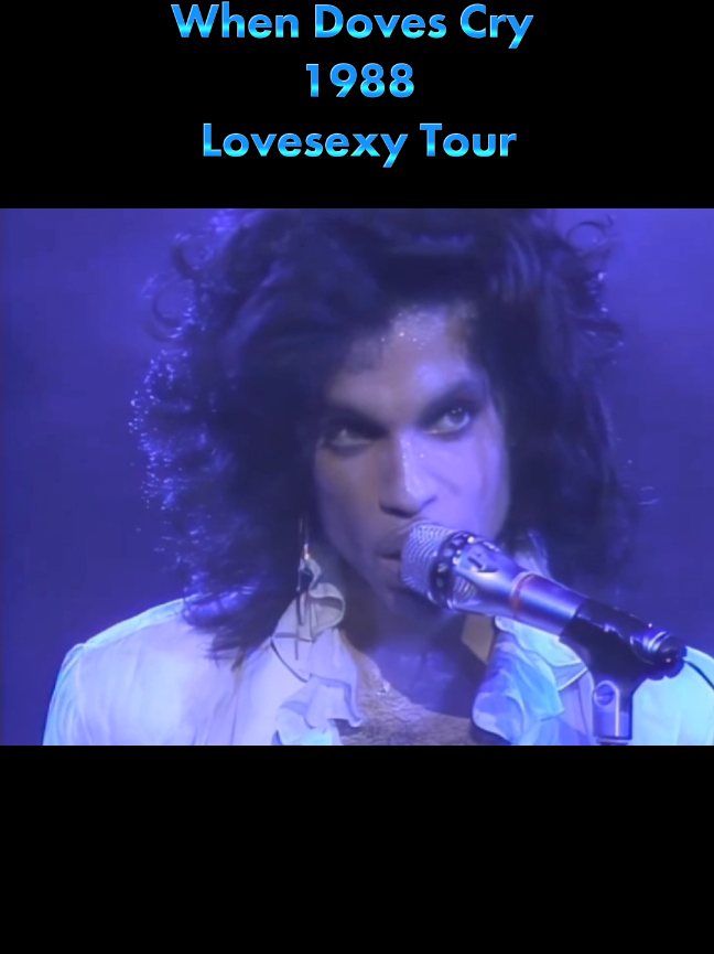 When Doves Cry, ao vivo, Lovesexy tour 1988. #prince #anos80 #pop #sucesso #arquivosprince 