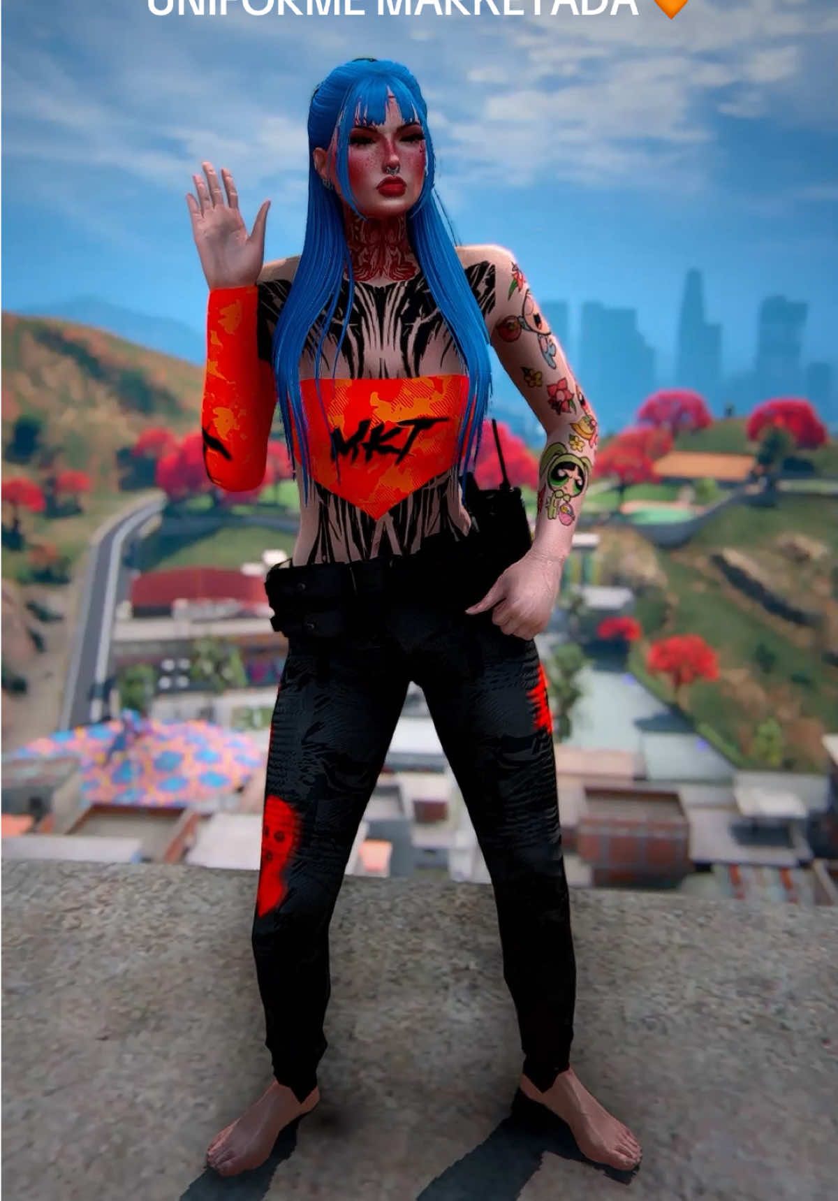 Um pouco do nosso uniforme feminino! 🧡#fivem #fivemroleplay #gtarp #fyp #rp 