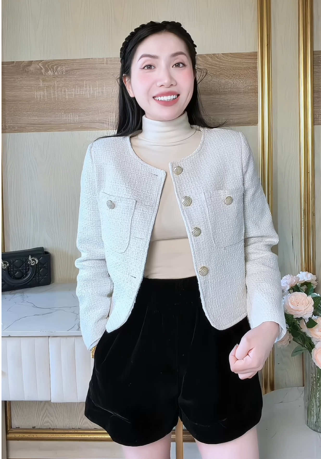Áo dạ tweed dày dặn hai lớp nhiều màu cho ce lựa chọn  #thoitrangcongso #aoda #aodatweet 