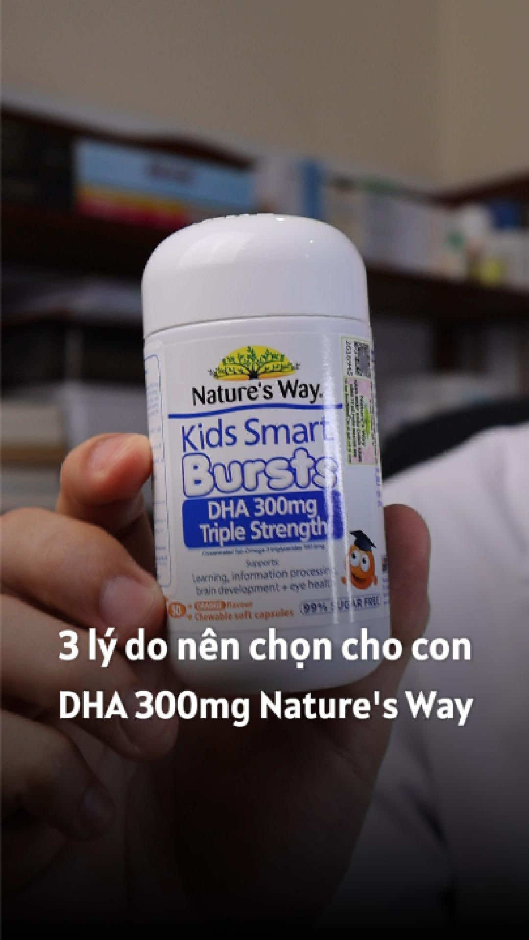 3 lý do nên chọn DHA 300mg nếu muốn hỗ trợ trí não con phát triển, hỗ trợ khả năng học hỏi, ghi nhớ bài vở tốt hơn #dsdailam #dhatutai #dha300mg #DungvaDu #NatureswaySuperbrandday 