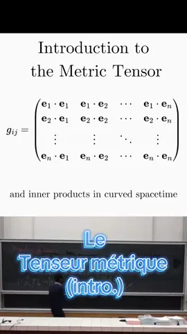 The Metric Tensor  [Relativity] #Science  #physics  #university  #physicsclass  #physicsmajor 