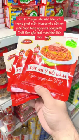 Làm Mì Ý ngon như nhà hàng chỉ trong 5 phút! Mua combo tặng ngay mì Spaghetti. Chốt đơn góc trái màn hình liền nha!#sale #giare #myy #spaghetti 