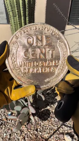 Making Giant Penny #tiktokencyclopediacontest #crafts #art #coins 