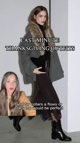 some easy last minute thanksgiving outfit ideas!!!!🦃🤎 #thanksgivingoutfit #thanksgiving2025 #outfitideas #fallfashion #fashioninspo 