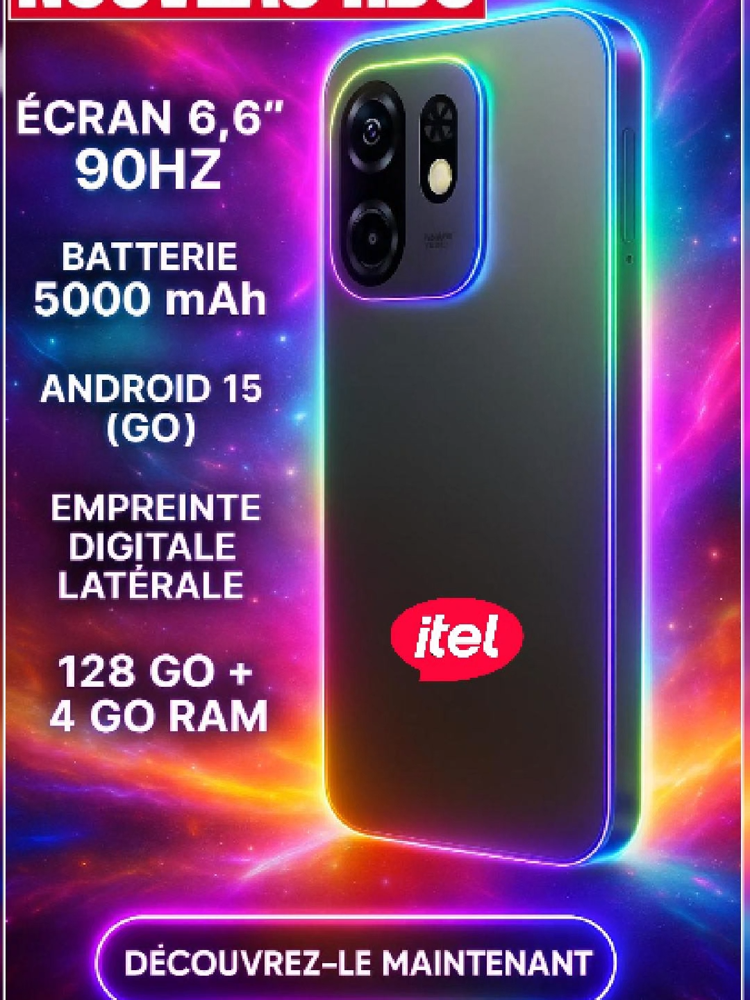 J'ai lu 500+ avis sur l'itel A100C... Voilà ce que les gens disent VRAIMENT 👀💯 Les avis ne mentent JAMAIS. Voici ce que les vrais utilisateurs pensent :  ⭐⭐⭐⭐⭐  La batterie tient 2 jours faciles ! ⭐⭐⭐⭐⭐ L'écran 90Hz est incroyablement fluide  ⭐⭐⭐⭐⭐ Meilleur rapport qualité-prix de 2025  ⭐⭐⭐⭐⭐ Android 15, je suis choqué pour ce prix  ⭐⭐⭐⭐⭐ Mon fils adore, marche aussi bien que mon ancien Samsung  Les specs qui font l'unanimité :  ✅ Android 15 - Dernière version  ✅ Écran 6.6