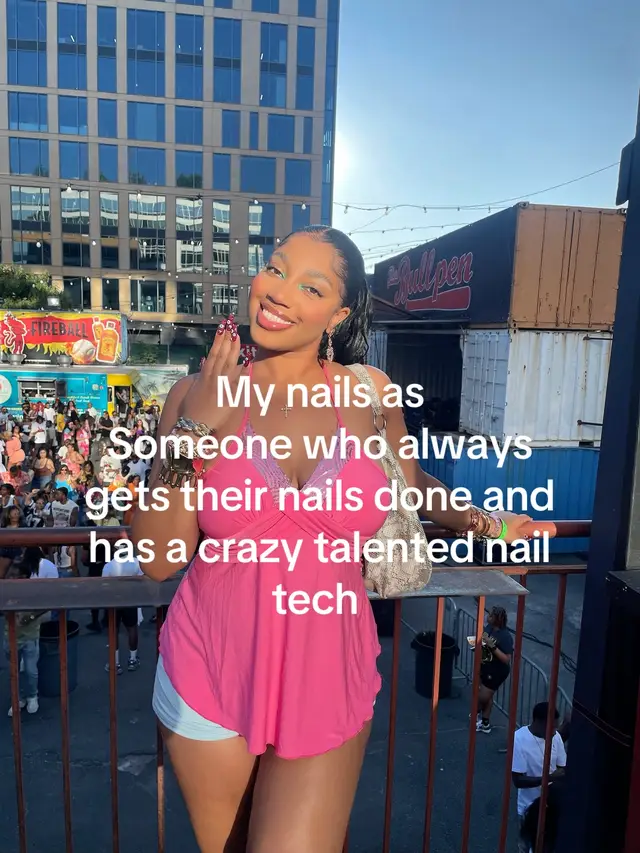 I thought I was only right for me to participate in this trend because I love to get my nails done. Likeee there is always money in the budget for me to get my nails done I don’t care. I wish I had pictures of all my sets, but I always forget to take them.  #nailart #nail #nailsartvideos #fyp 