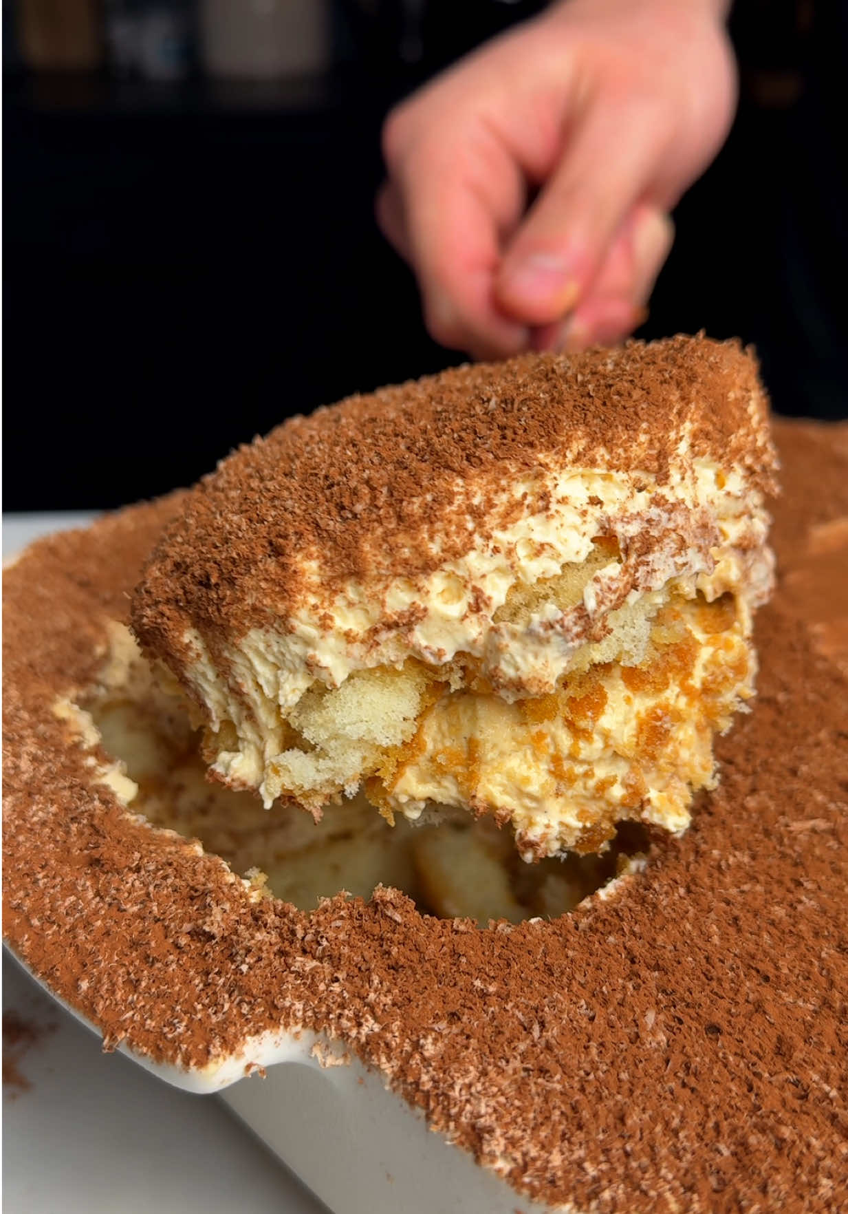 Pumpkin Spice Tiramisu ☕️ #tiramisu #cooking #comfortfood #fyp #asmr 