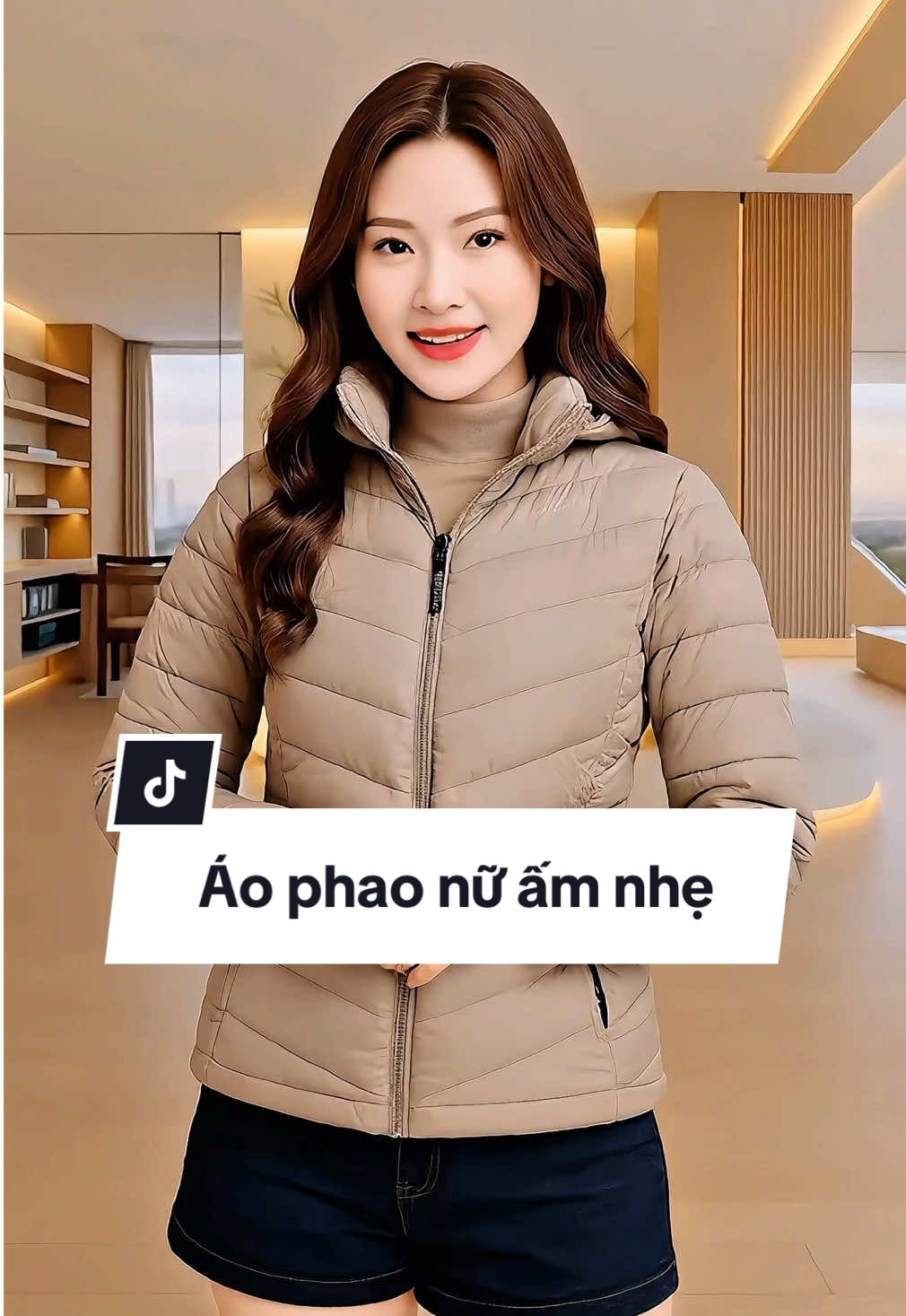 💖Áo phao dáng suông ấm áp nhẹ nhàng thanh lịch 💖 #thoitrangthudong #aokhoacphao #thờitrangnữ #aokhoac #tiemdo_hoamai 