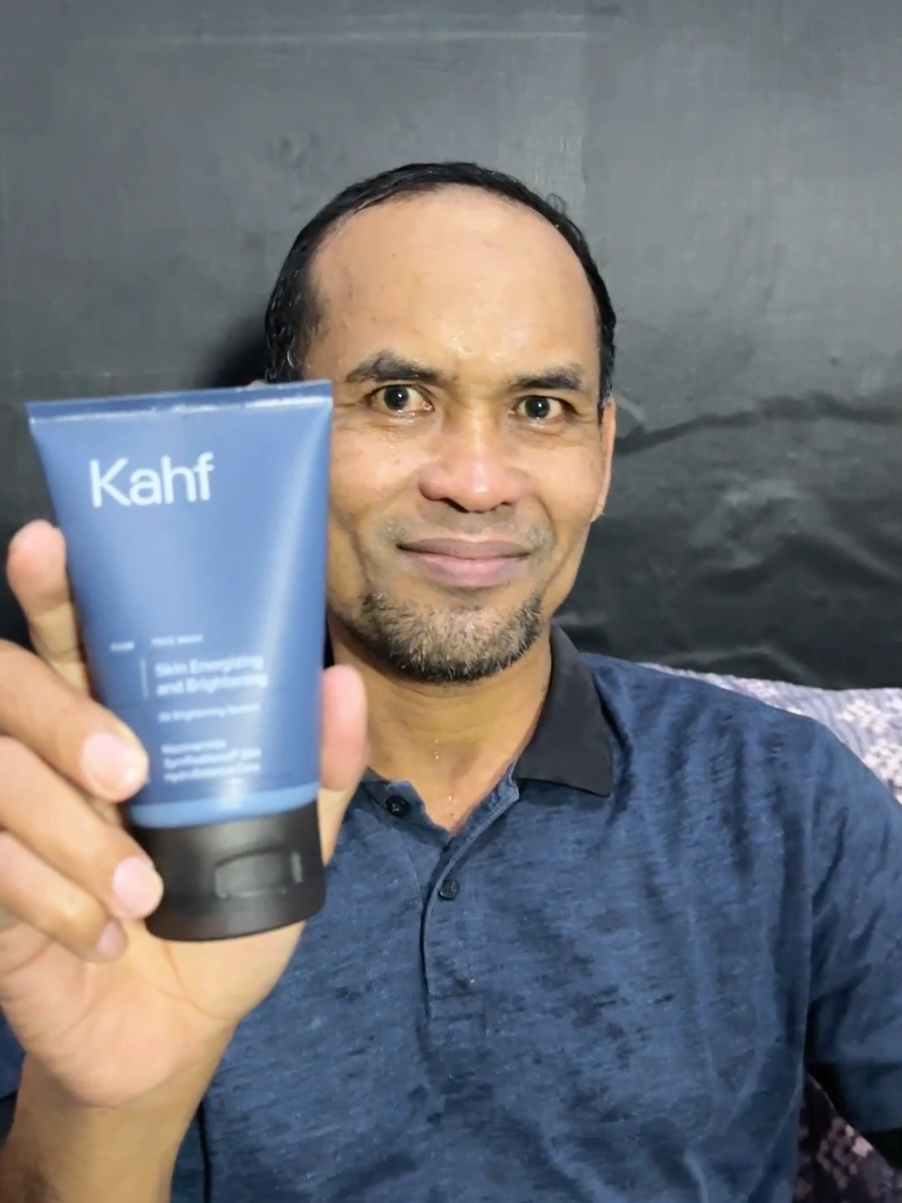 Review Jujur Facewash KAHF Baru wajah cak Budi jadi lebih cerah #facewashkahf #skincarepria #kahf #lowph3 #facewashcowok 