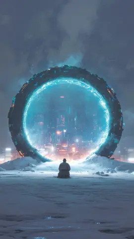 The portal awaits #aiart #cyberpunk #scifi #aivideo #midjourney 