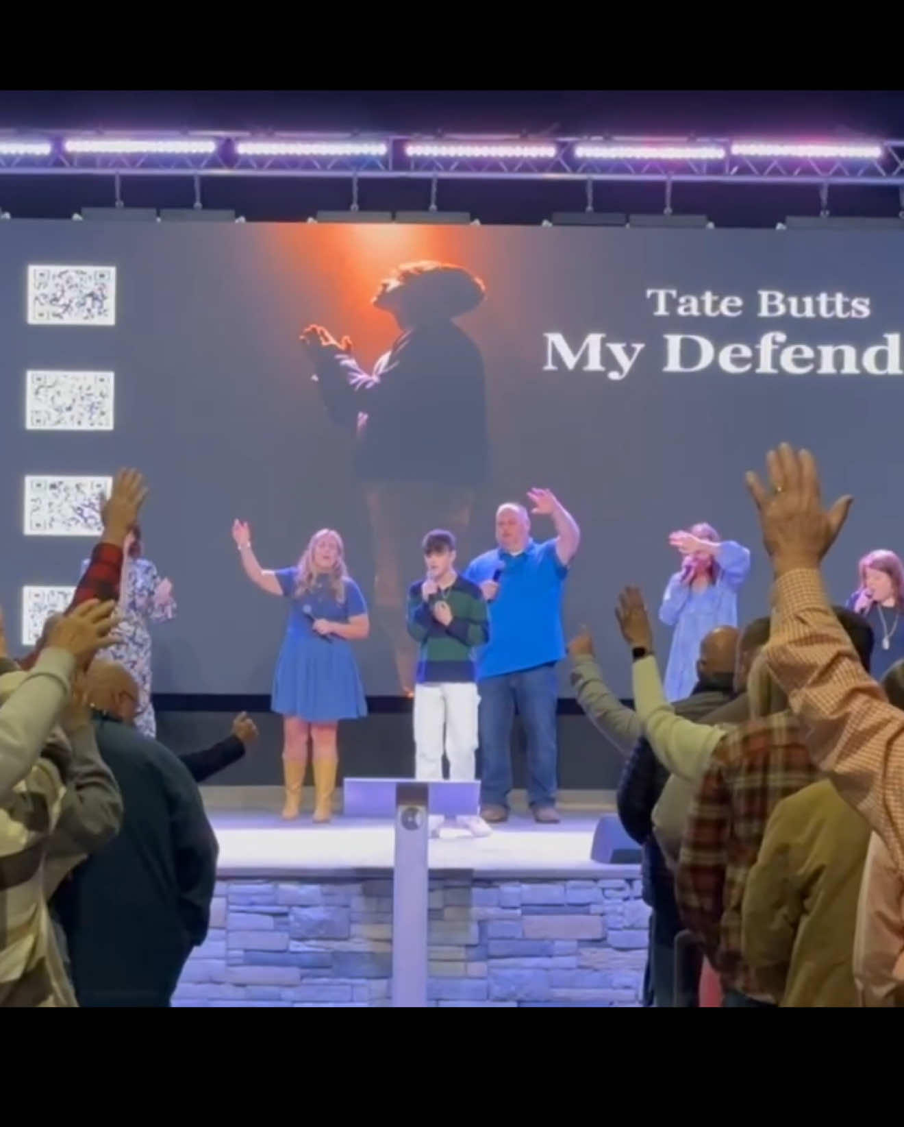 Tate performed “My Defender” at his church in South Carolina #tatebutts #fanpage #church #live #music 