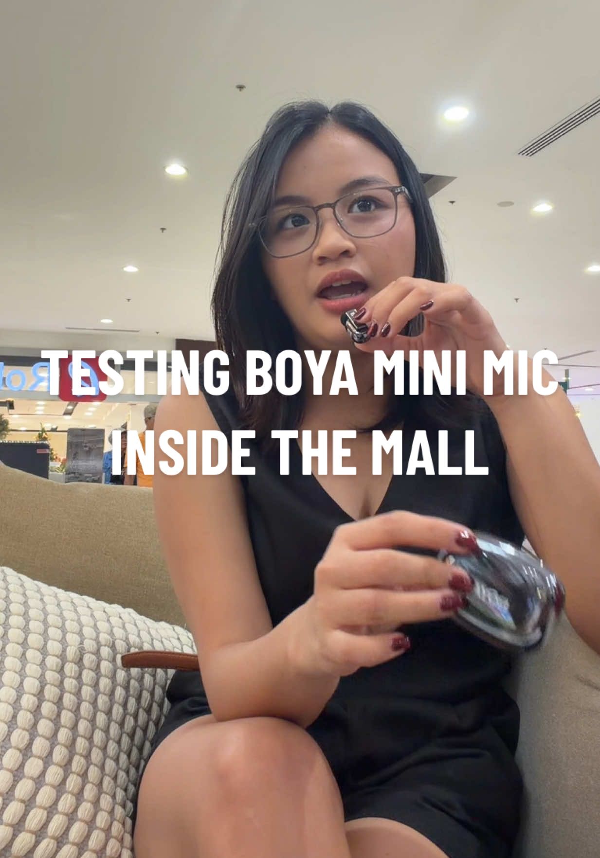 I love my boya mini 2 mic!! The sound is so good despite being too noisy inside the mall 🥹 the best wireless microphone/lavalier with noise cancellation so far!! #boyamini #wirelessmicrophone #noisecancellationmic #wirelesslavaliermicrophone 
