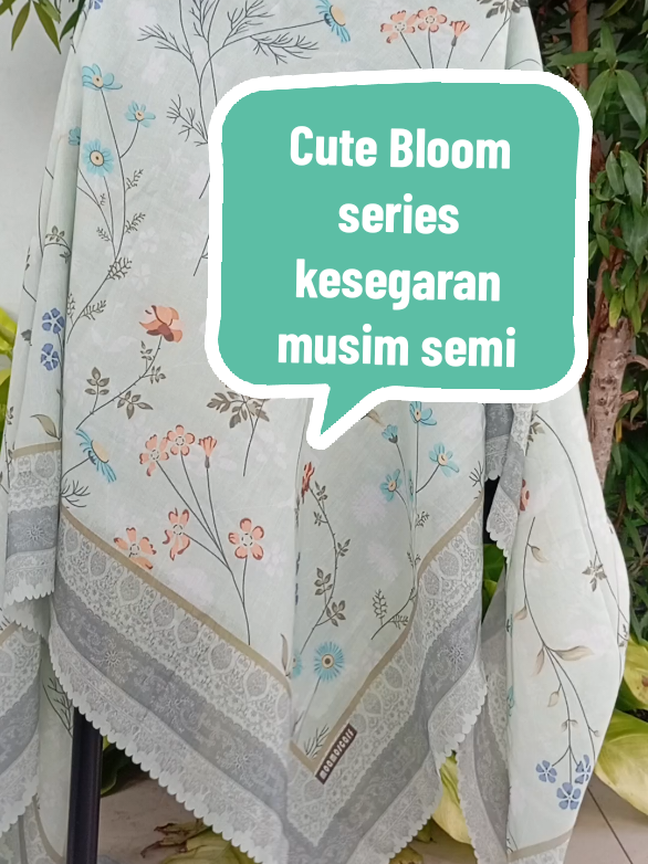 Kerudung cute bloom series dari moamoscraft, memancarkan kesegaran kesegaran musim semi. menyegarkan yang melihatnya juga yang memakainya #kerudungcantik #kerudungsyari #kerudungsegiempat 