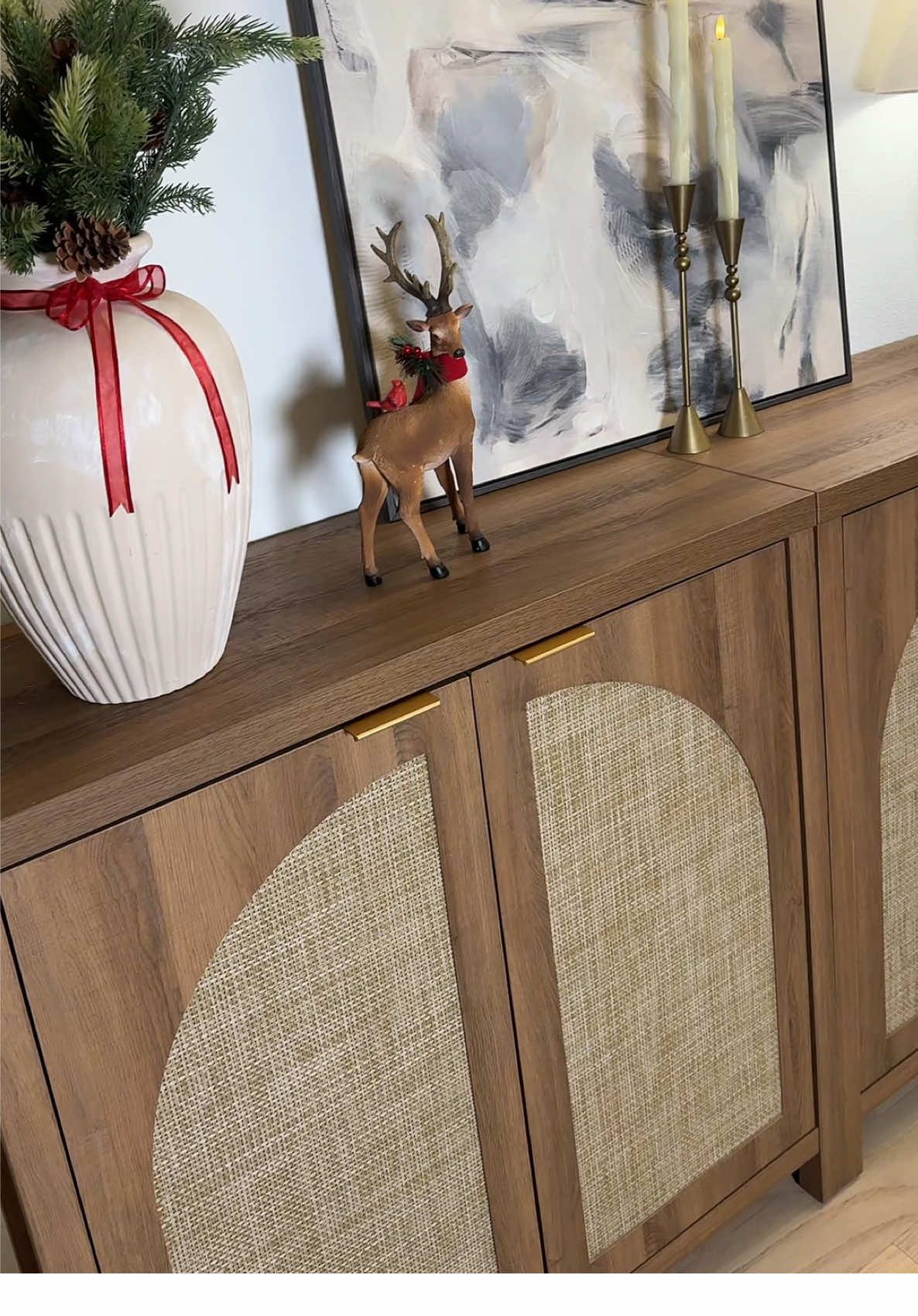 Stunning accent storage cabinet on budget 🪵✨🧺✨ #sicotasaccentcabinet#accentcabinetstyling#sicotasfurniture#tiktokshopcybermonday#cabinets