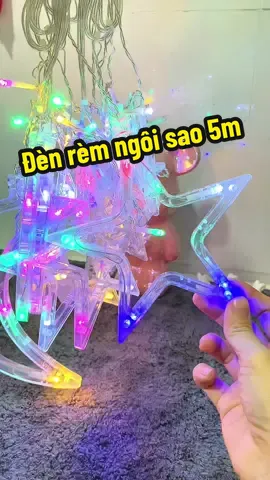 Đèn rèm ngôi sao 6 sao lớn 6 sao nhỏ dài 5m trang trí nhà cửa #denremtrangtri #dentrangtrigiangsinh #noel2026 #dennhaytrangtrigiangsinh #dennhay 