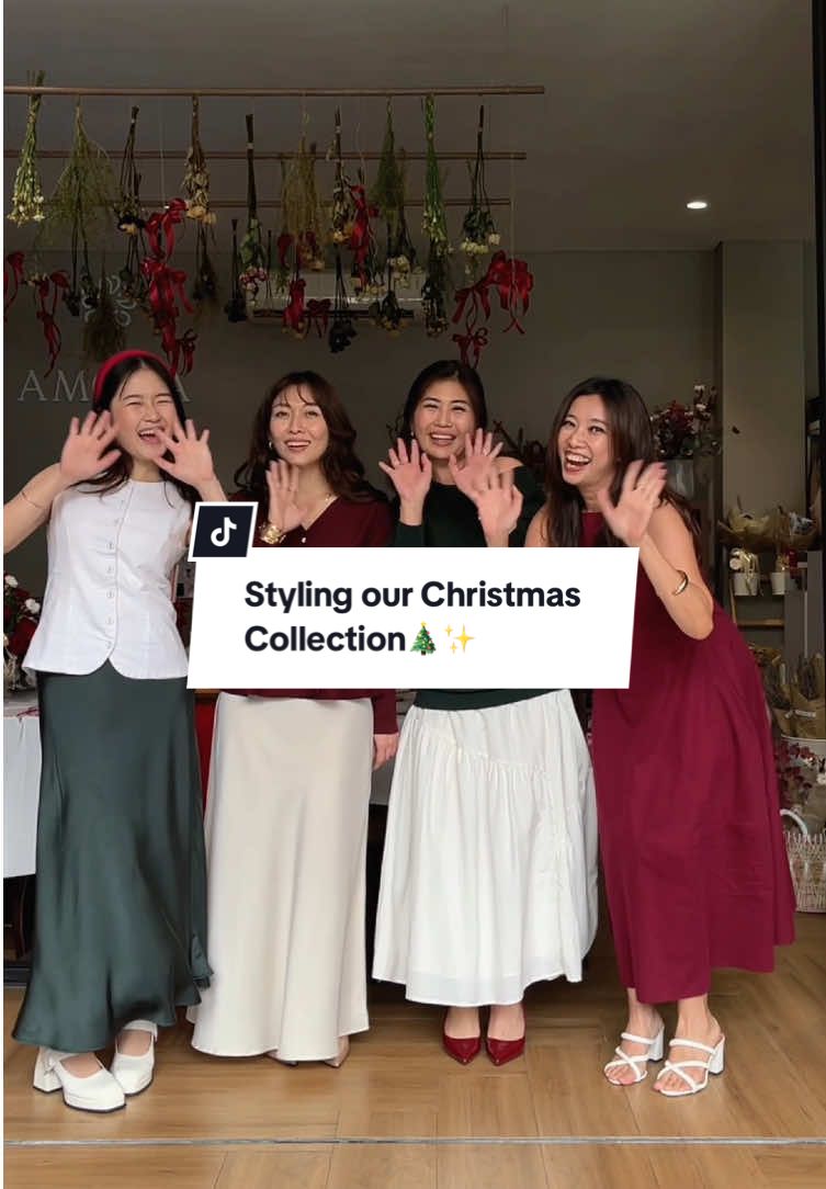 Perpaduan warna merah, hijau dan beige emang paling cocok buat natal🤩👌🏻 buat liat detail produknya bisa cek di Shop / website kita ya! #iwearnoaeverywhere #iwearnoaeveryday #fashioninspo #chirstmasoutfit 