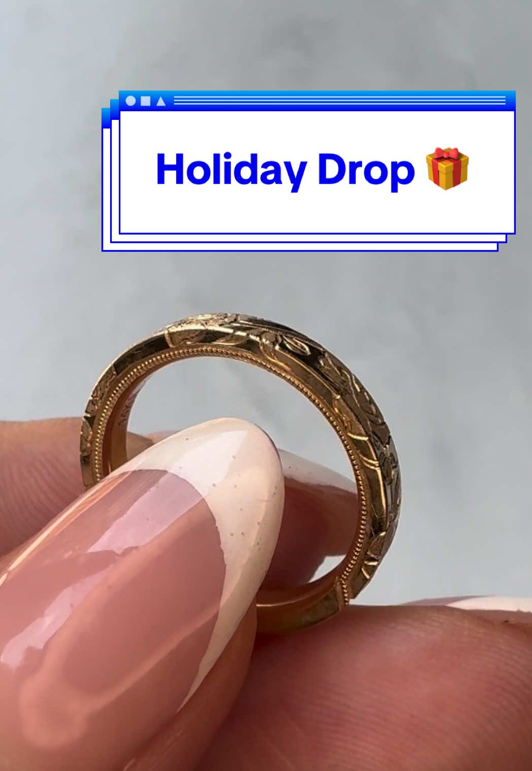 These are a special price, to be included in a bulk order for Holiday delivery! We can only take on 6 more bands before the end of the year! Choose between Peonies, Roses, or Plumerias to be hand engraved on a solid gold band of your choosing #gemtok #gemsbygemma #handengraving #jewelrytok #present 