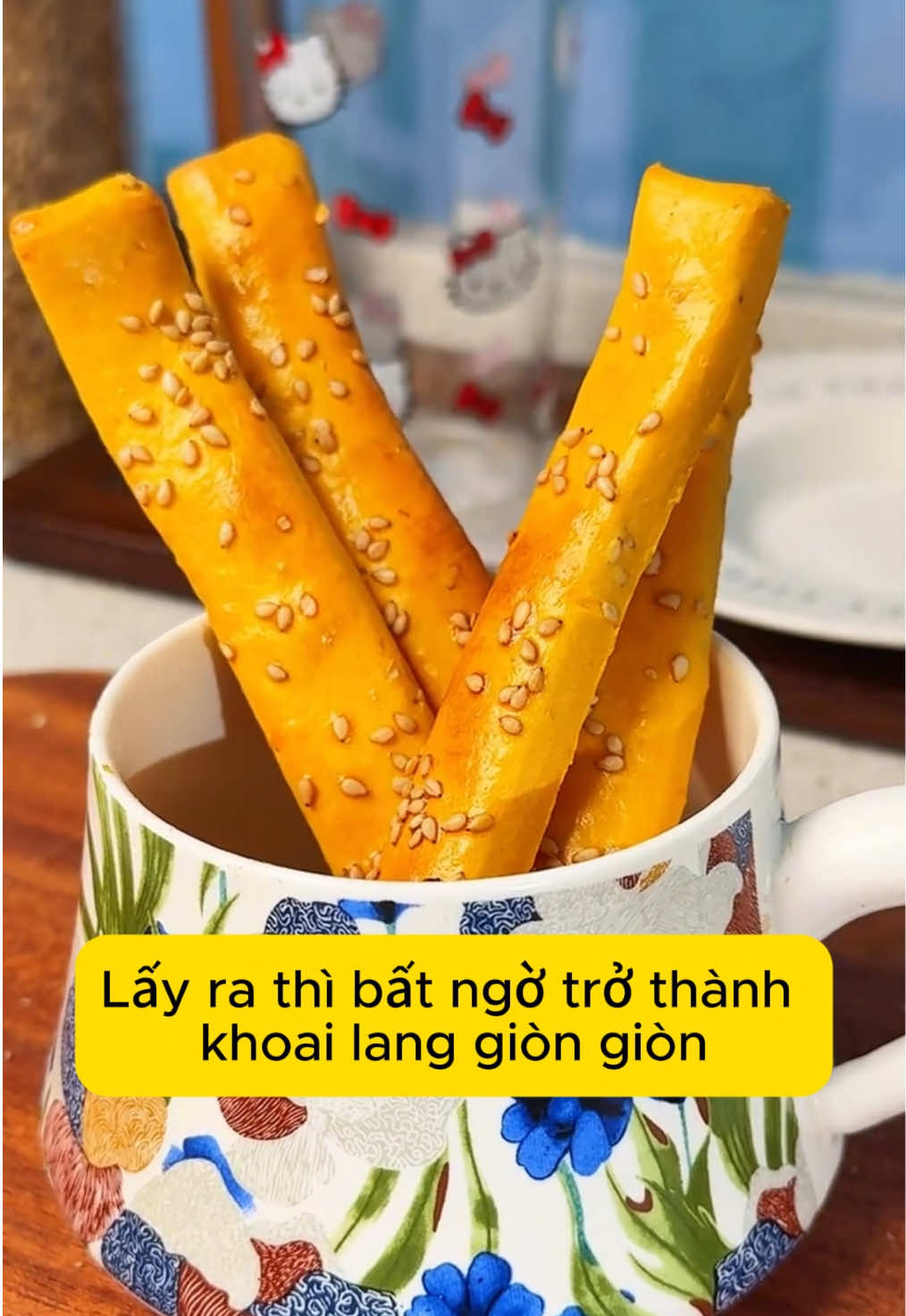 Mẹo đơn giản làm khoai lang giòn giòn bằng nồi chiên không dầu nhé #xuhuong #viral #phache #nuocep #trasua 