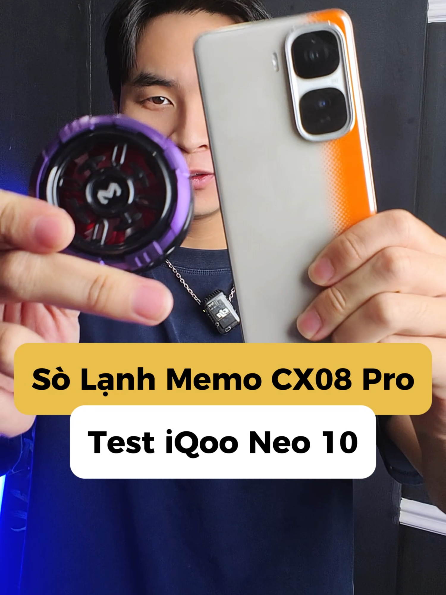 Test sò lạnh tản nhiệt Memo cx08 pro với iqoo neo 10 #mobilecity #solanh #memocx08pro #iqooneo10 #iqoo