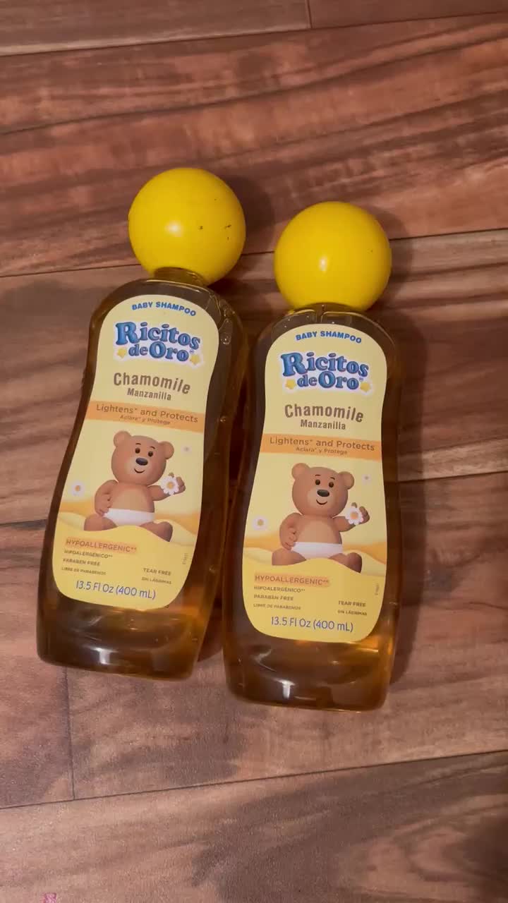 Baby Shampoo with Chamomile  Paraben Free  Natural Lightening & Conditioning  Tear Free  Hypoallergenic  Kids Hair Care  8.4 Fl Oz  3-Pack 