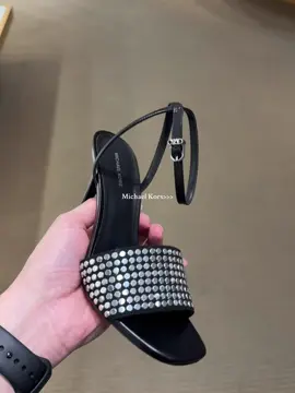 @Michael Kors  3 different type of Elyse!! 😍💖👠 Style: Elyse Nailhead Studded Kitten Heel d'Orsay Pumps, Elyse High Nailhead Studded d'Orsay Pumps & Elyse Nailhead Studded Ankle Strap Dress Sandals Color: Black #michaelkors #sandals #pump #strapsandals #elyse 