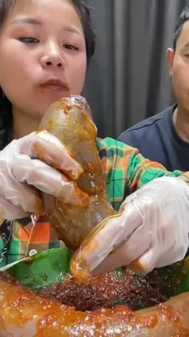 Mukbang jeroan sapi bikin ngiler#mukbangchina#asmrfood#bikinngiler#fypppp 