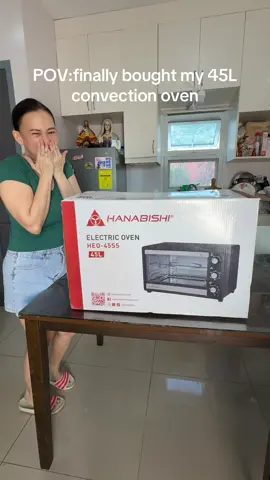 Proud of myself!Thank you so much G!gamay rani para sa uban pero para nko dako nani nga blessing❤️🙏#convectionoven #hanabishi 