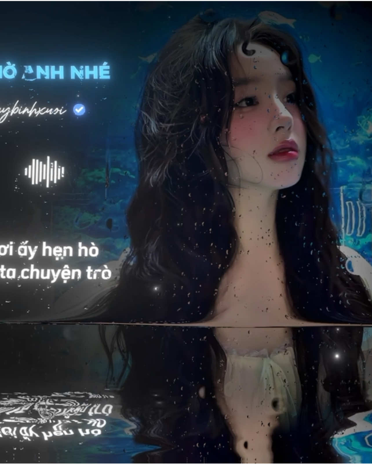 Vắng anh em vắng một bờ vaii../ Chờ Anh Nhé Remix 👤 #nhachaymoingay #huydh #music #lyrics #fyp 