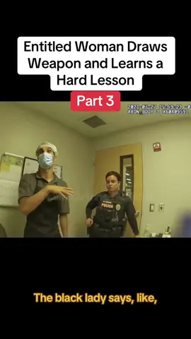 Entitled Woman Draws Weapon and Learns a Hard Lesson #cops #copsoftiktok #police #policeofficer #copscam 