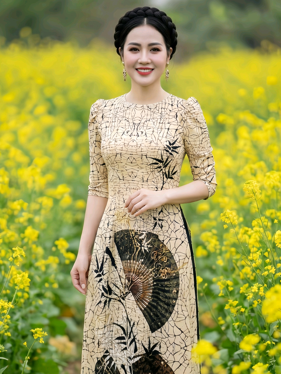 ÁO DÀI IN LỤA NHẬT 6D #thoitrangtrungnien #thoitrangbigsize #quatangme #aodaitet #aodaitruyenthong @TrangShyn Bigsize Store @TrangShyn Bigsize Store @TrangShyn Bigsize Store 