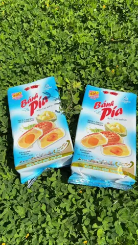 Đặc sản Sóc Trăng bánh Pía TÂN HUÊ VIÊN . Loại màu xanh , 5sao , một bịch có trọng lượng 600gr. Bên trong gồm 4 bánh để riêng biệt từ bọc, loại bánh nhân sầu riêng đậu xanh 1 trứng . #pia #tanhueviensoctrang #dacsanvietnam #dacsansoctrang #anngonmoingay 
