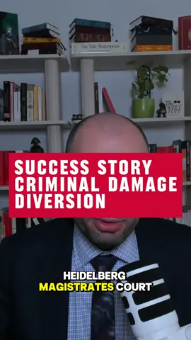 Diversion granted for criminal damage.  #criminaldefencelawyer #marcelluslaw #melbournelawyer #fyp #foryou 
