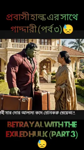 Part (3) প্রবাসী হাল্কের সাথে গাদ্দারী Betrayal With The Exile Hulke 😓💪#hulk #cartoon #trending #viraltiktok #foryoupage 🧠🔥👍🖤