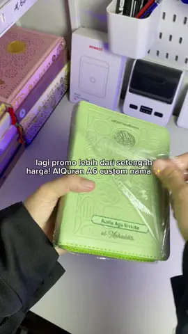 AlQuran yg ukurannya pas, bisa dibawa kemana-mana ✨ #alquran #alquranresleting #alqurancustomnama #alquranmini #alqurantravel 