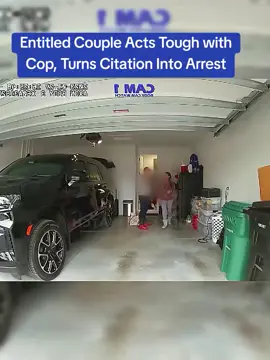 Entitled Couple Acts Tough with Cop, Turns Citation Into Arrest #cops #police 