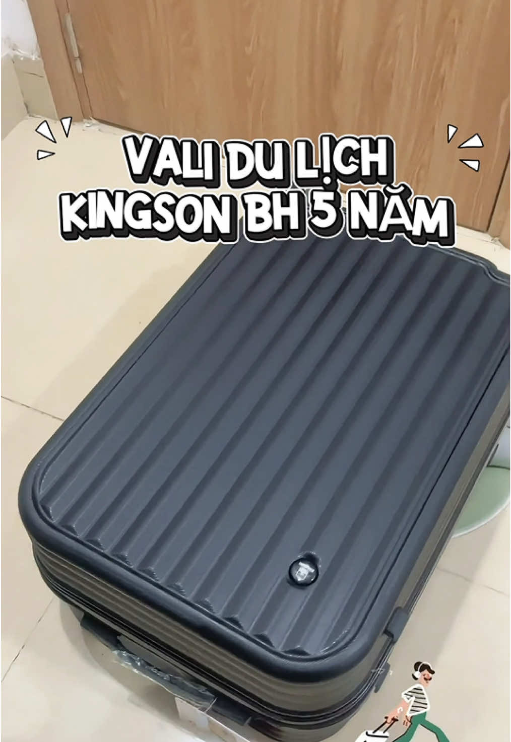 Vali Kingsun bảo hành 5 năm🥰 #vali #validulich #kingsun #dulich #xuhuong 