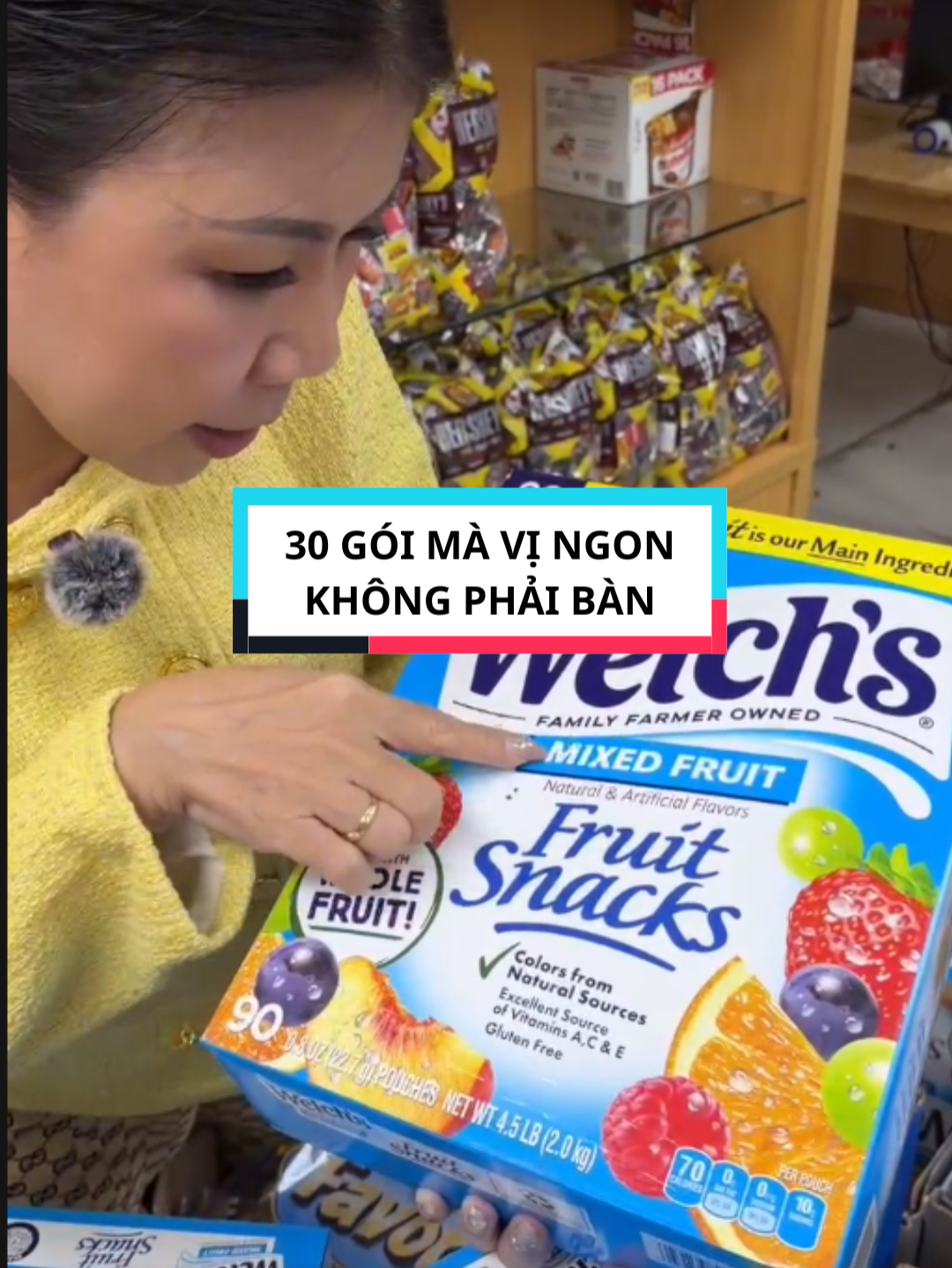 30 Gói Kẹo Dẻo Mỹ, hương vị tự nhiên - ăn đến đâu mê đến đó! #SWOTReviewHangMy #ChiThanhReview #PlotTwistTikTok #keodeomy #KeoWelch's #combo30goi
