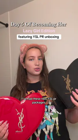 unboxing my @YSL Beauty PR and talking about day 5 of becoming her 🫶🏻 #yslbeauty #prunboxing #becomingher #signatureseries #lawofattraction 