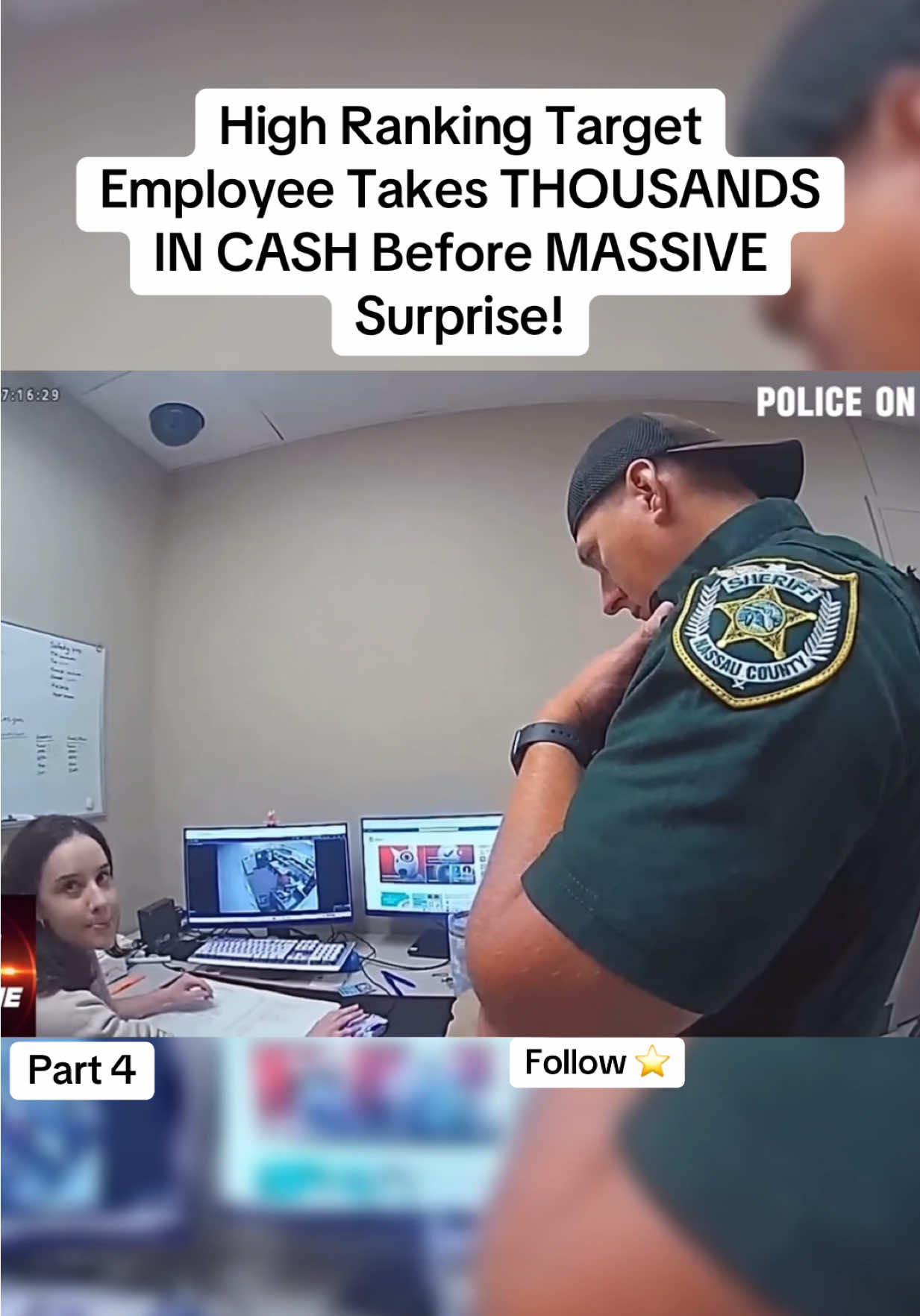 High Ranking Target Employee Takes THOUSANDS IN CASH Before MASSIVE Surprise! 😮 #viral #fyp #tiktok #trending #everyone 