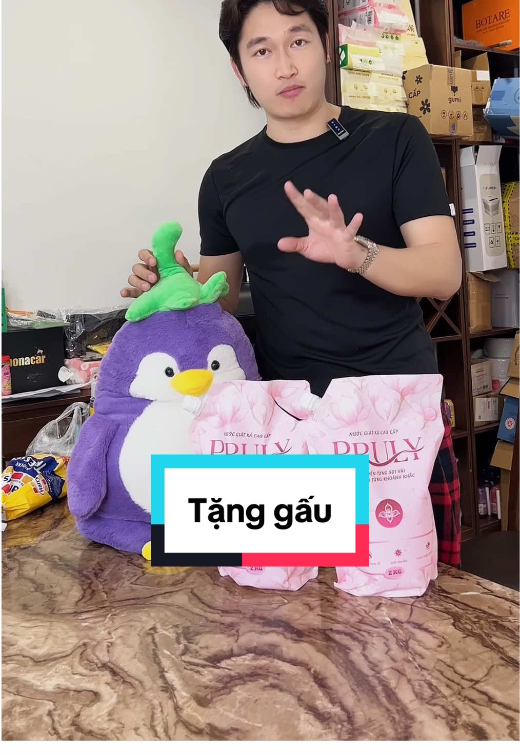 Mua nước giặt tặng gấu #nuocgiat #nuocgiatxa #dogiadung #tikhub #xuhuong 