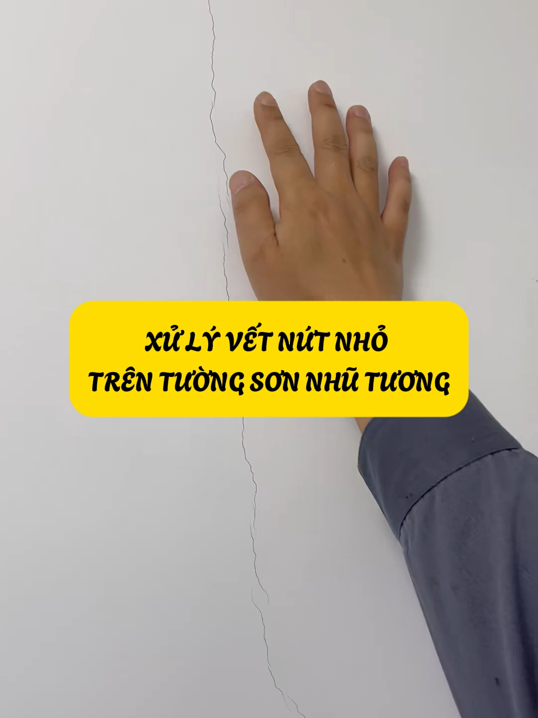 Xử Lý Vết Nứt Nhỏ Trên Tường Sơn Nhũ Tương #kinhcanreview #xaynha #nhadep #xaydung #trangtrinha