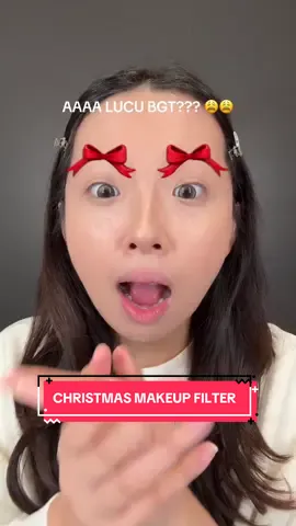 CHRISTMAS MAKEUP FILTER IS HEREEEEE 👀🎄🎅 #christmas #makeupfilter #christmasmakeup #christmasmakeupfilter 