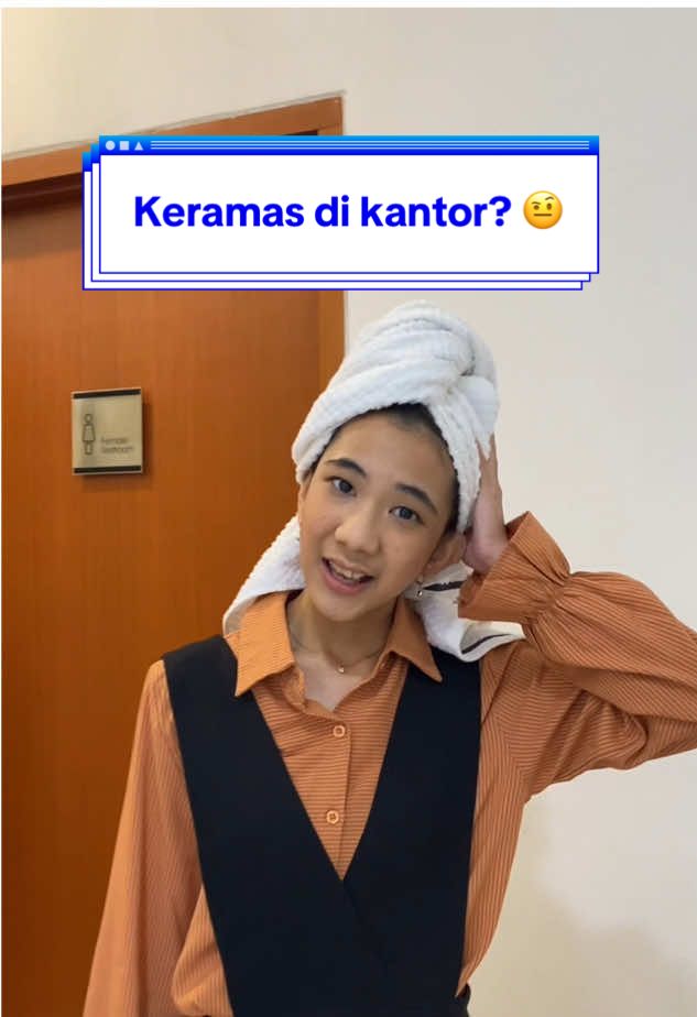 Kantor kalian juga pada ngebolehin ga keramas dikantor? 🤭 Mau keramas dimanapun, selalu pakai CBD yaa! 🫶😚 #CBDProffesional #CBDCicaVitScalpRevive #TahananKetombe 