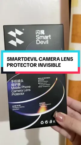 Invisible, high quality camera lens protector for your iPhone. You invested on your phone, make sure to also protect your phone and its camera using SmartDevil Camera Lens Protector. No fogging. No haze. No distort. No black edges. And walang matalas na nakakagasgas sa camera #smartdevil #cameraprotector #cameraprotection #fyp #fypspotted 