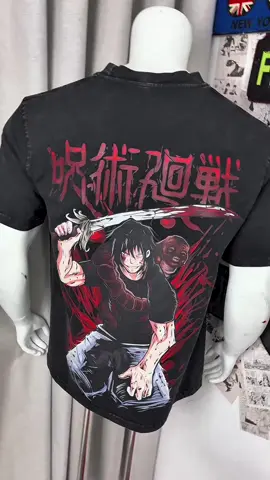Unleash Toji Fushiguro mode. Heavy cotton. Washed vintage. Double-sided print. This tee isn’t clothing — it’s a statement. #JujutsuKaisen #AnimeStreetwear #TojiFushiguro #VintageTee #StreetFashion 