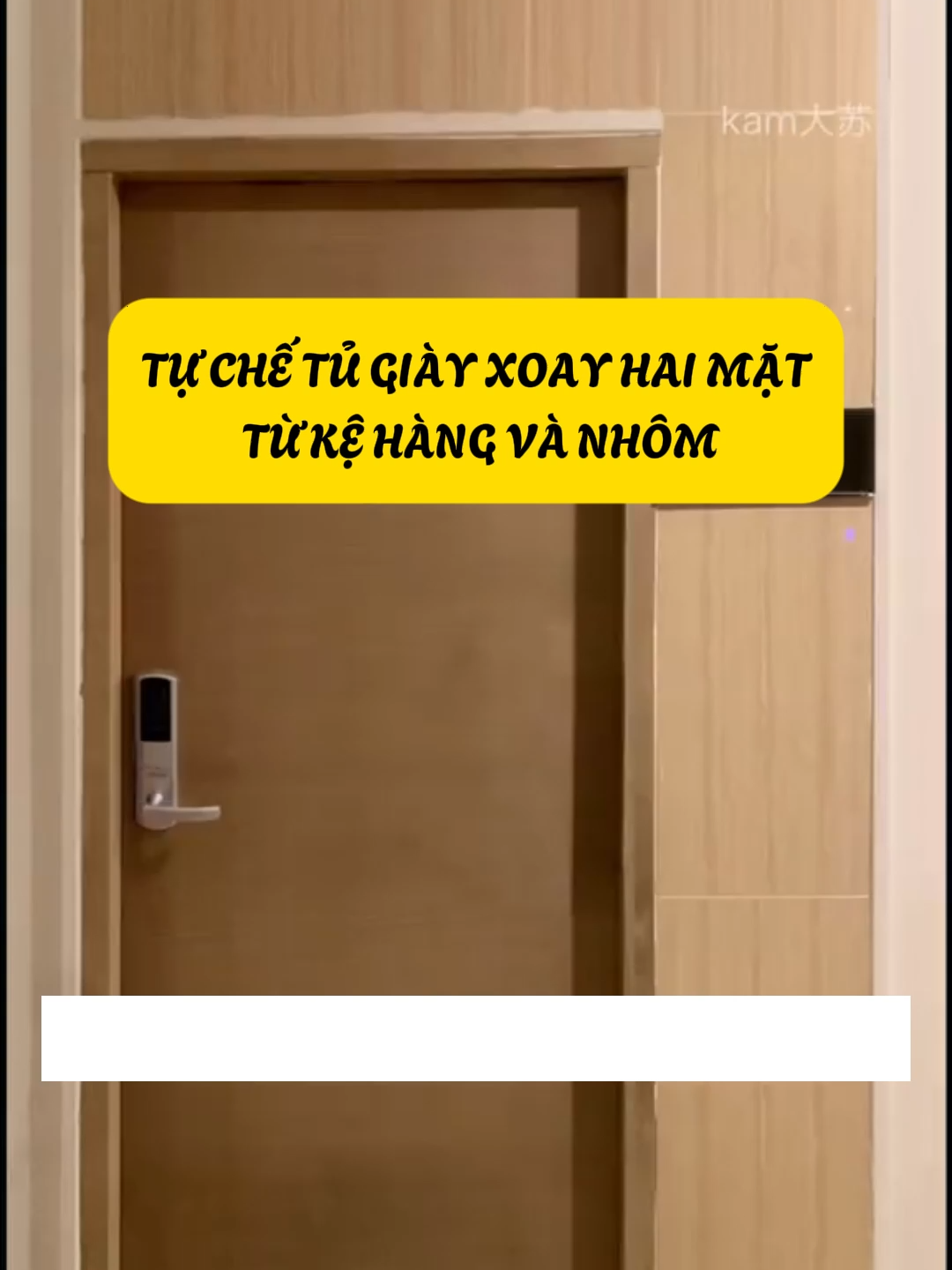 Tự Chế Tủ Giày Xoay Hai Mặt Từ Kệ Hàng Và Nhôm #kinhcanreview #nhadep #xaydung #trangtrinha #xaynha