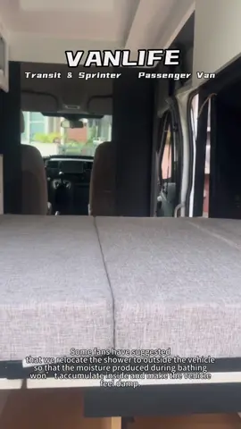 Outdoor shower tent #camperconversion #campervan #vanlife #mercedesbenz #DIY 