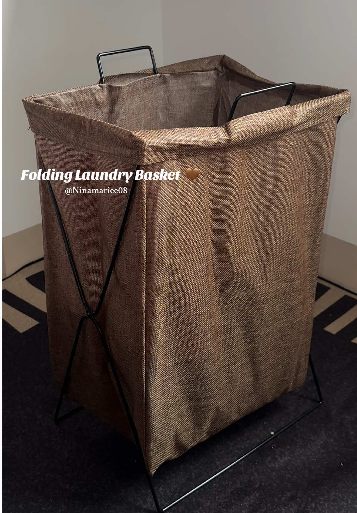 Folding Laundry Basket Dirty Clothes Basket Large Hamper Dirty Clothes Storage Basket Organiser #Laundrybasket #homefinds #homeph 