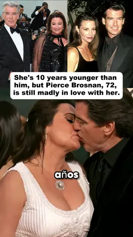 She's 10 years younger than him, but Pierce Brosnan, 72, is still madly in love with her.#piercebrosnan #keelyshayesmith #celebrity #fyp #usa 